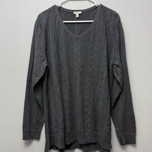 53. Talbots Tunic Gray Sweater